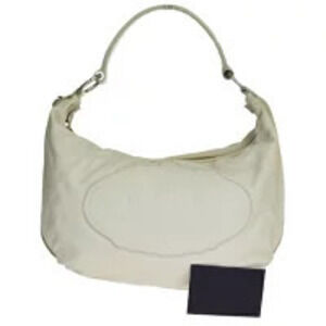 Prada hobo bag crafted leather White Leather